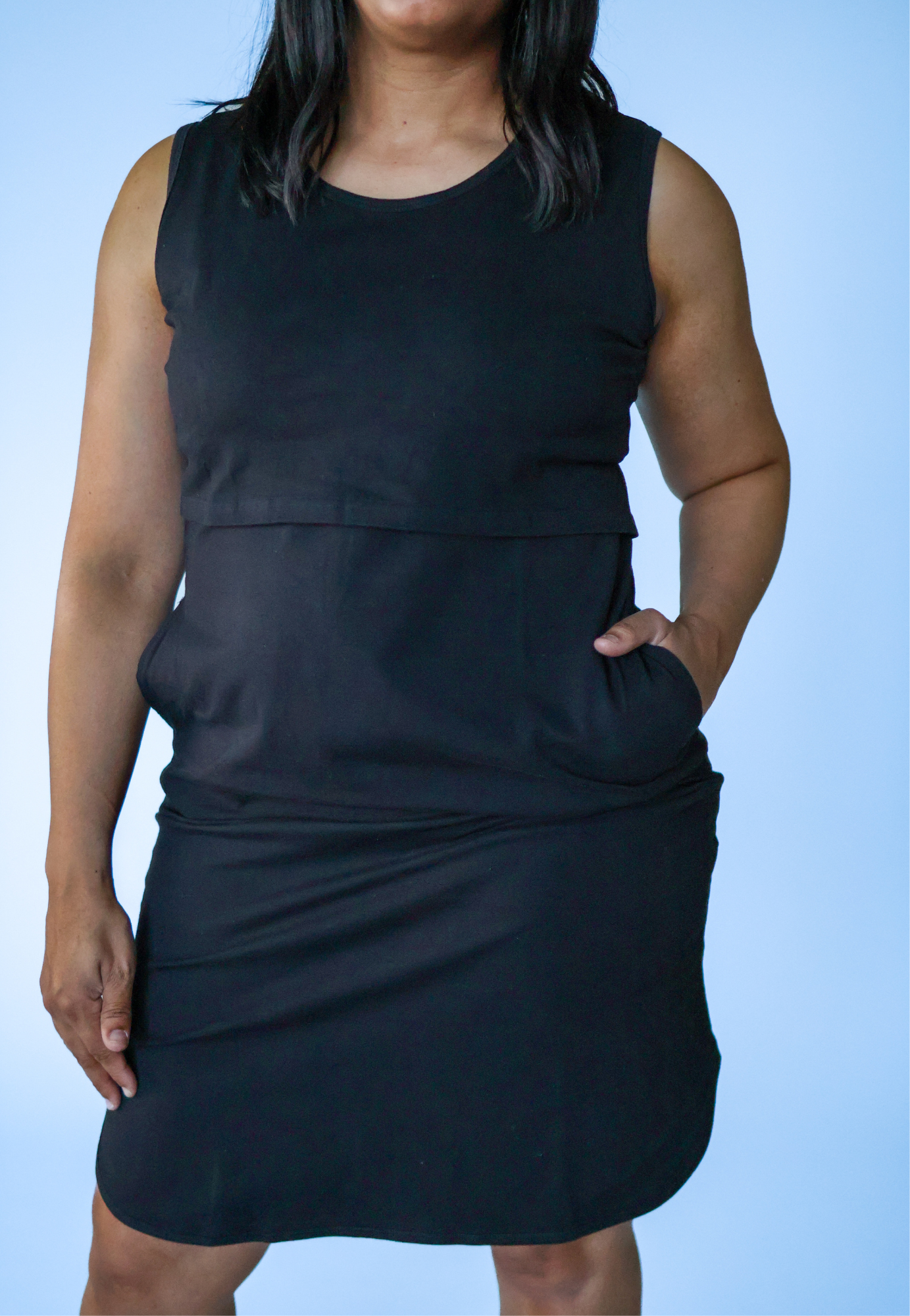 Randi Pocket Maternity and Nursing Dress