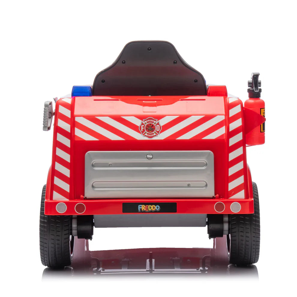 Camion de pompier 2026 12V DELUXE pour enfant, avec télécommande