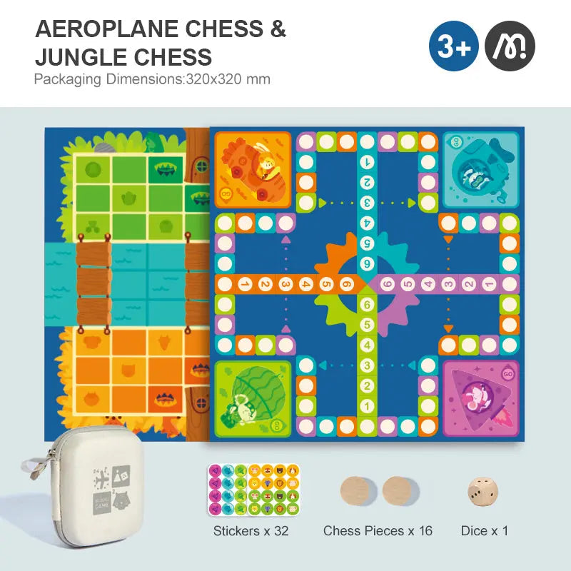 2-in-1 Travel Board Game Set