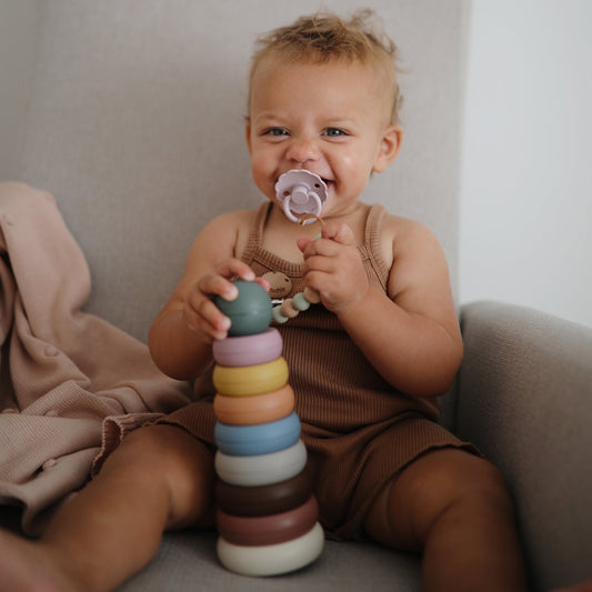 Stacking Rings Toy Tower, 7 Rings