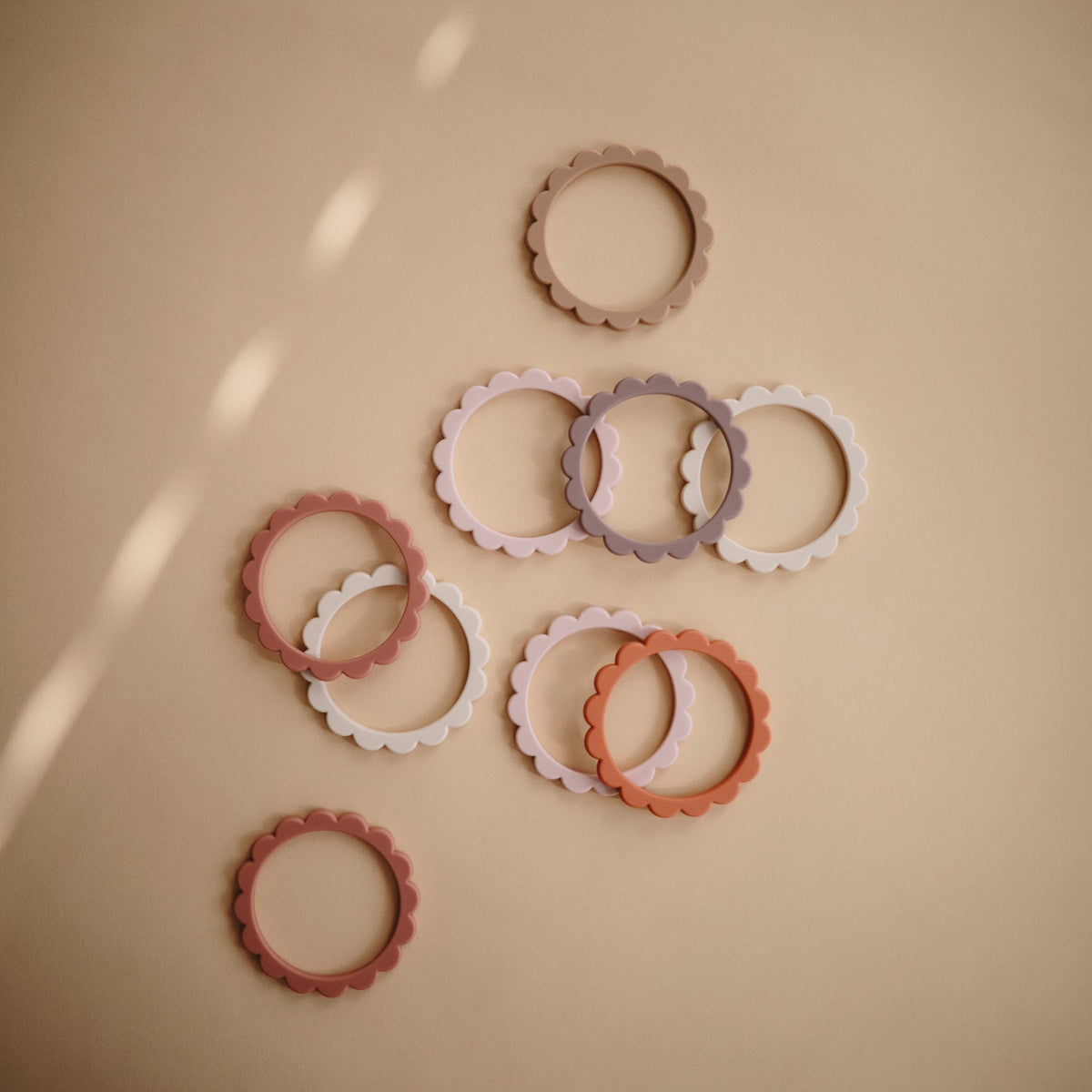 Flower Teether Bracelet - 3 Pack