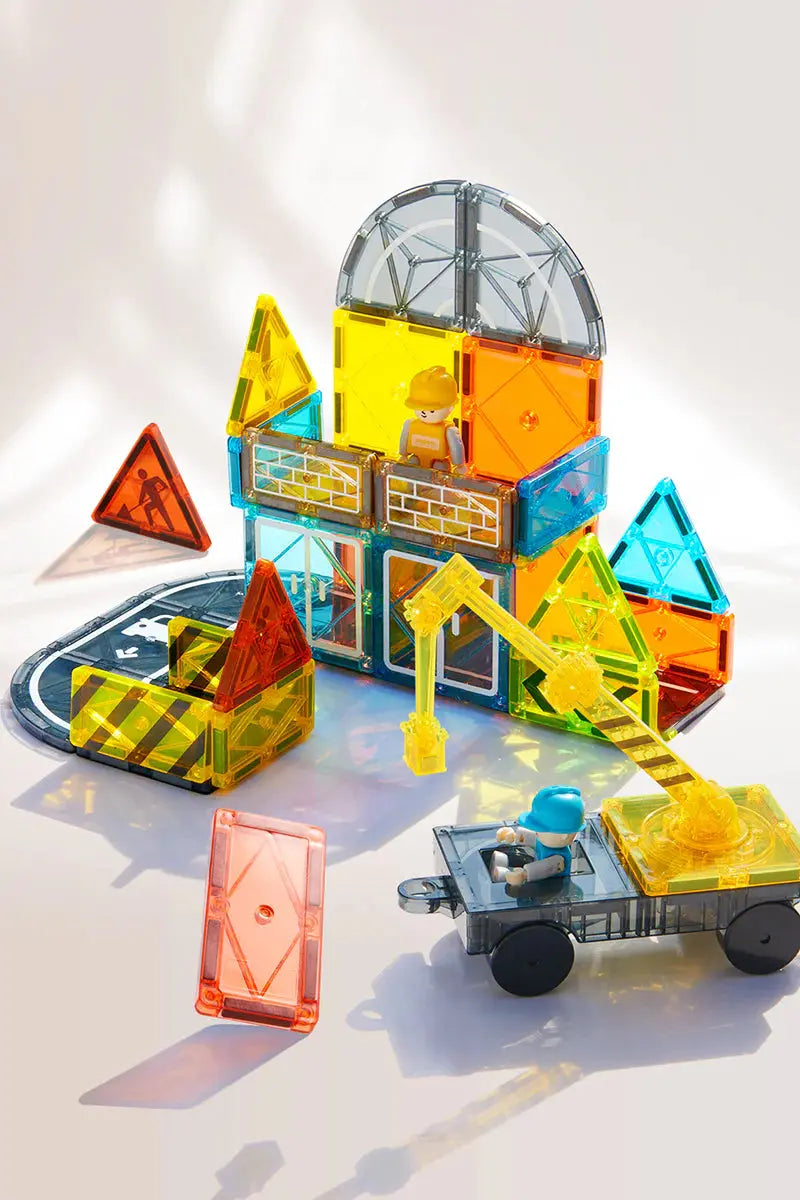 Colorful Magnetic Tiles - Little Architect 36 pcs