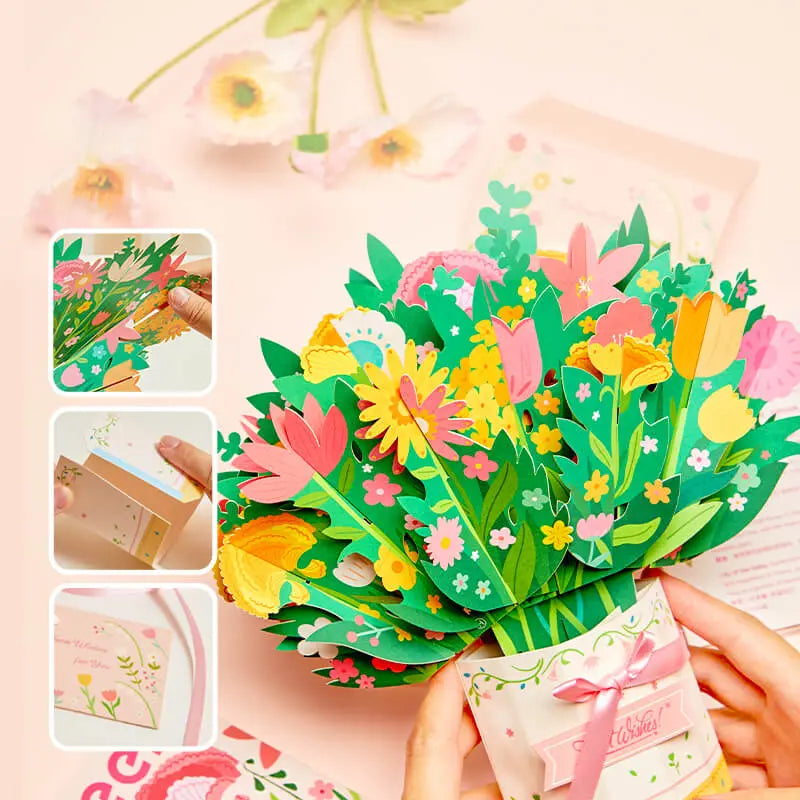 3D Pop Up Paper Bouquet