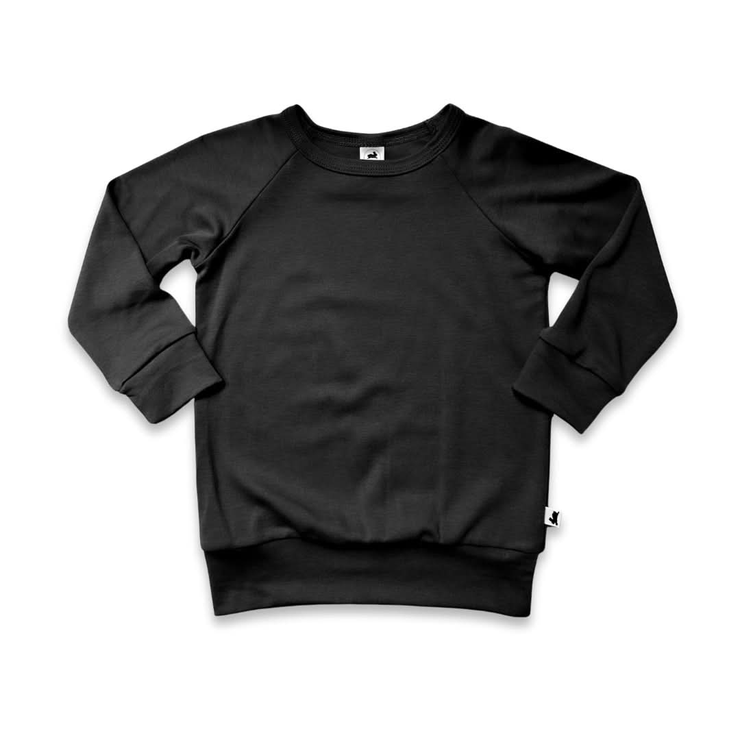 Youth Bamboo Raglan Pullover | Graphite