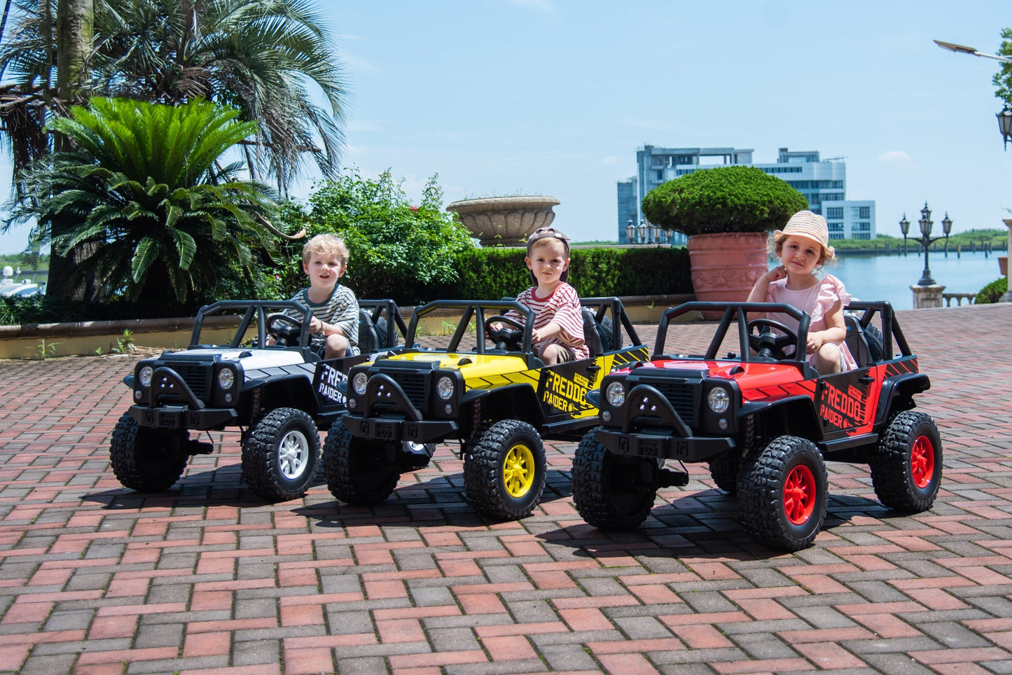 Voiture électrique pour enfants 2 places style Jeep RAIDER 24V avec télécommande et roues arrière motrices 2026