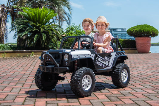 Voiture électrique pour enfants 2 places style Jeep RAIDER 24V avec télécommande et roues arrière motrices 2026