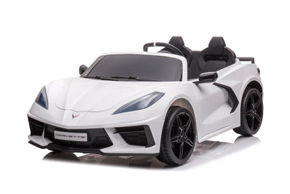 Voiture électrique Chevrolet Corvette C8 24V deux places, ÉDITION DE LUXE, pour enfants avec télécommande