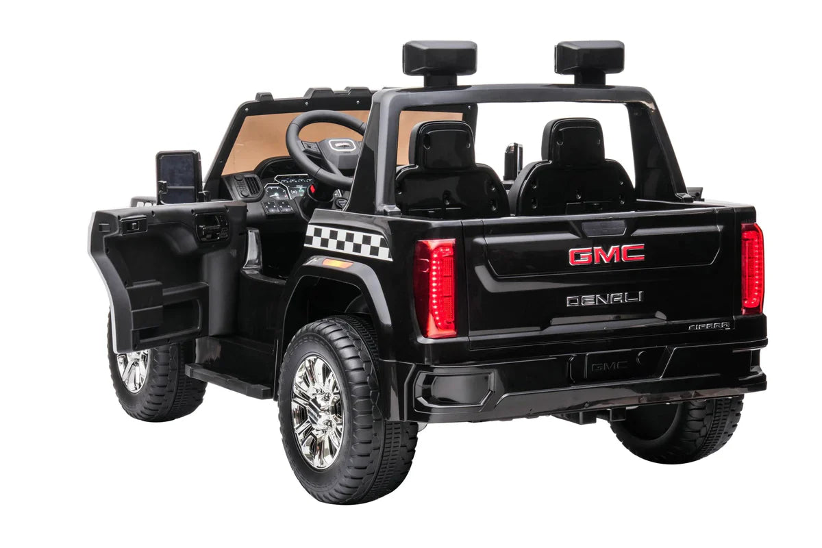 Voiture électrique GMC Sierra 24V améliorée 2026 pour enfants, 2 places, avec télécommande
