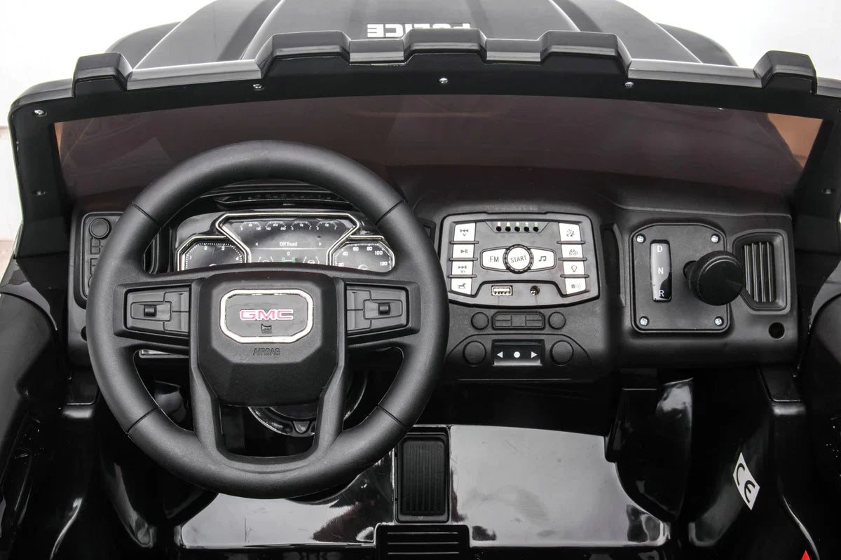 Voiture électrique GMC Sierra 24V améliorée 2026 pour enfants, 2 places, avec télécommande