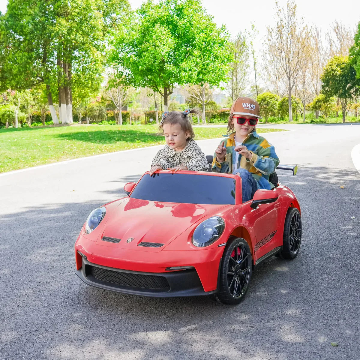 Voiture électrique 24V Porsche 911 GT3 biplace pour enfants 2026 - Nouveau moteur silencieux