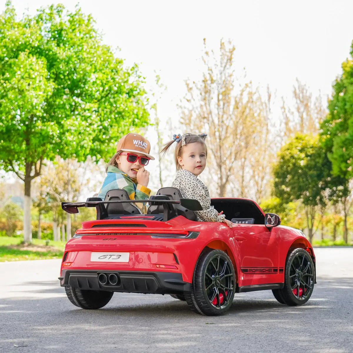 Voiture électrique 24V Porsche 911 GT3 biplace pour enfants 2026 - Nouveau moteur silencieux
