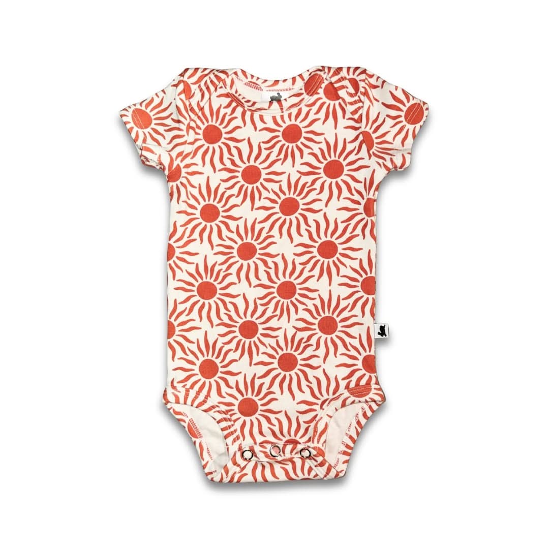Cache-couche en bambou à manches courtes pour bébé | Sunkissed