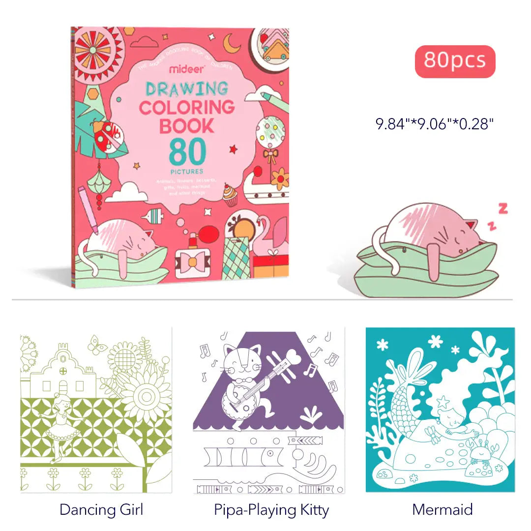 Drawing Coloring Book Pink