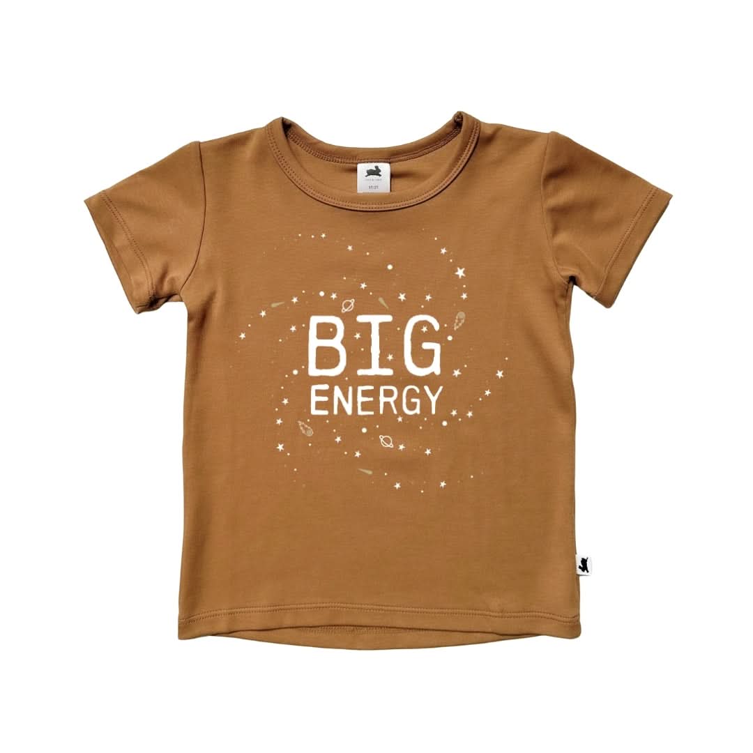 T-shirt graphique en bambou pour bébés/enfants | « Stay Wild Moonchild » | Bois de rose