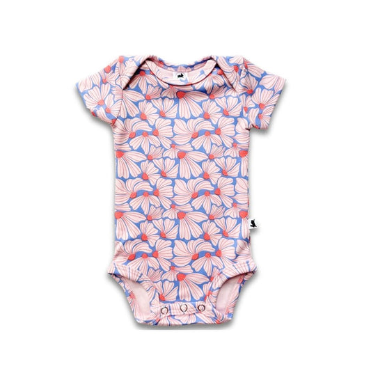 Bamboo Baby Short-Sleeved Onesie | Saltwater Floral