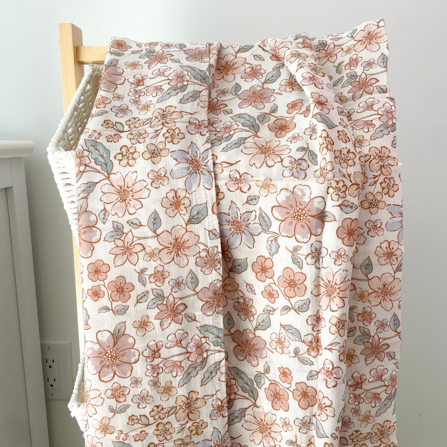 Mousseline Création Jade - bambou & coton - Fleurs - Mai