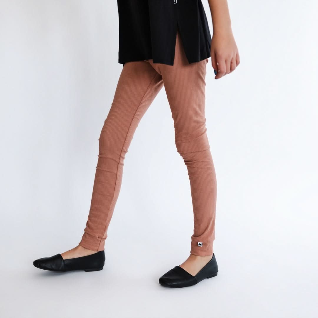 Legging en bambou pour enfant | Motifs floraux anciens