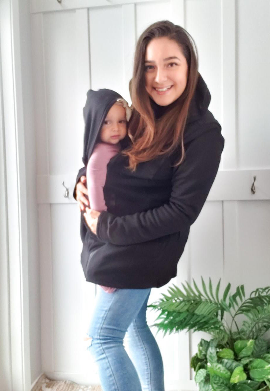 Hoodie en polar 2-en-1 pour portage