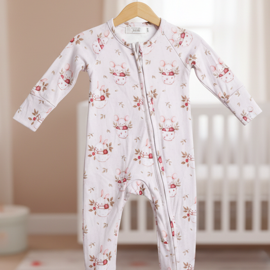 Lydia Bunny & Mouse Bamboo Baby Pajama