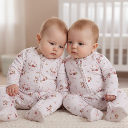 Lydia Bunny & Mouse Bamboo Baby Pajama