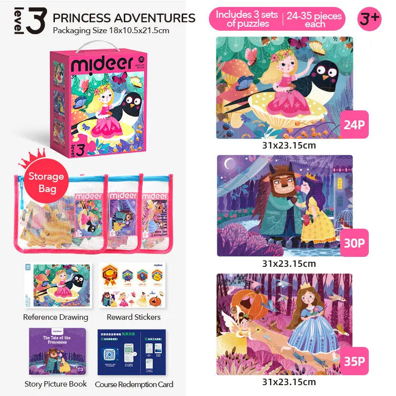 Level Up Puzzles - Level 3 Princesses