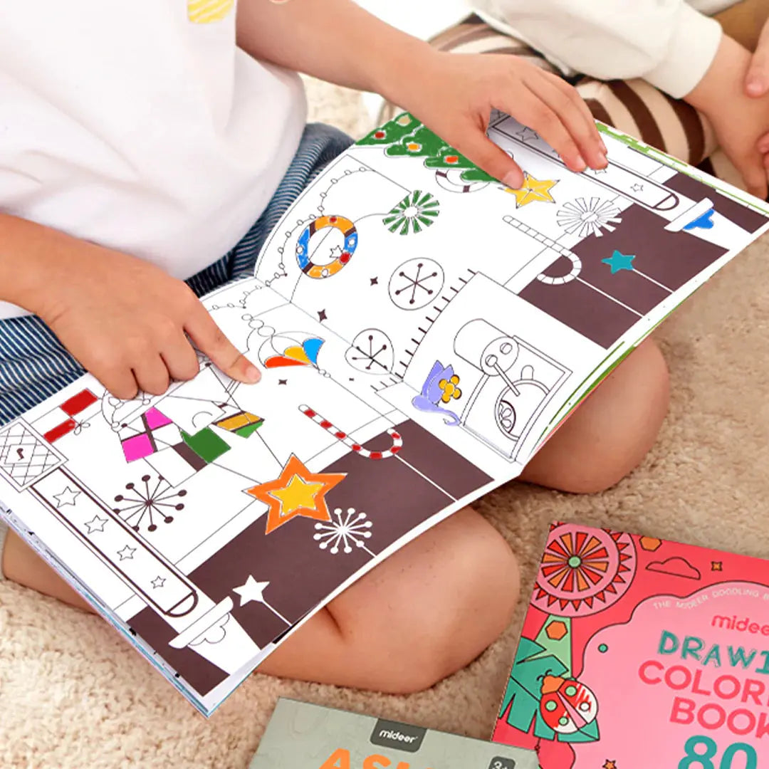 Drawing Coloring Book Pink