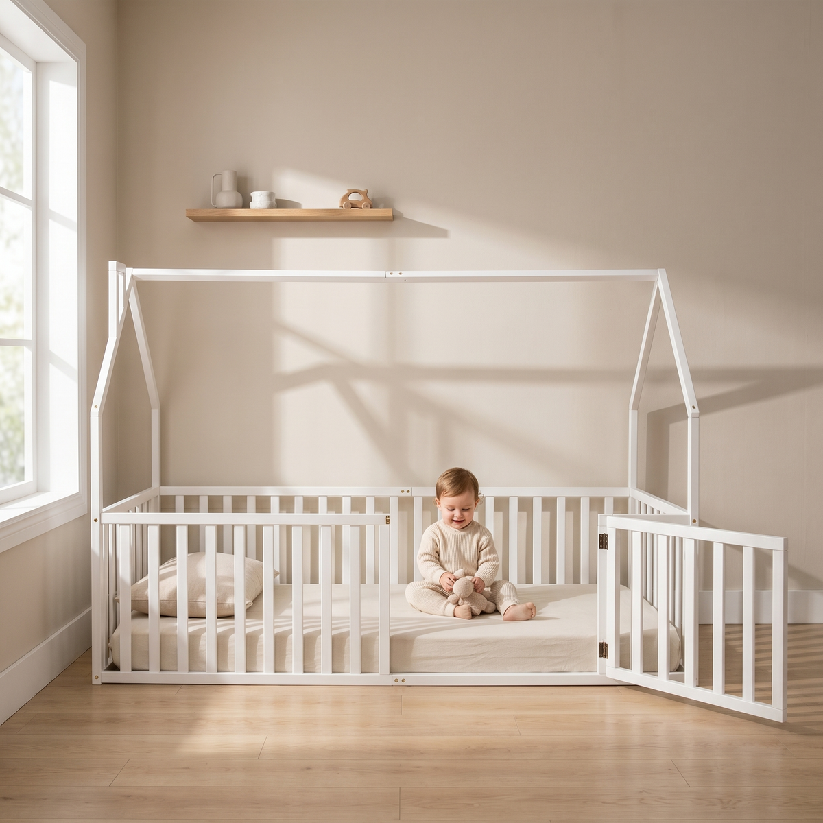 KAI HOUSE BED WITH HIGH RAILINGS