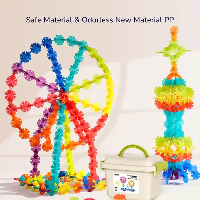 Translucent Color Snowflake Blocks 200pcs