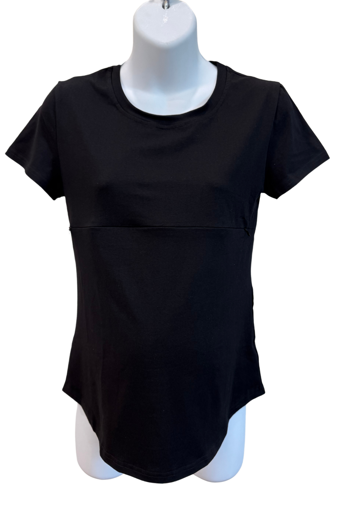 Tori Full-Zip Short-Sleeve Nursing T-Shirt