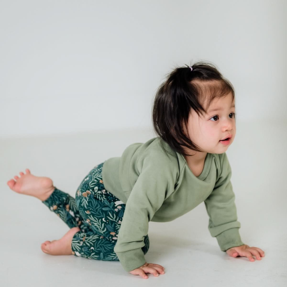 Baby/Kids' Bamboo Fleece Raglan Pullover | Dusty Lilac