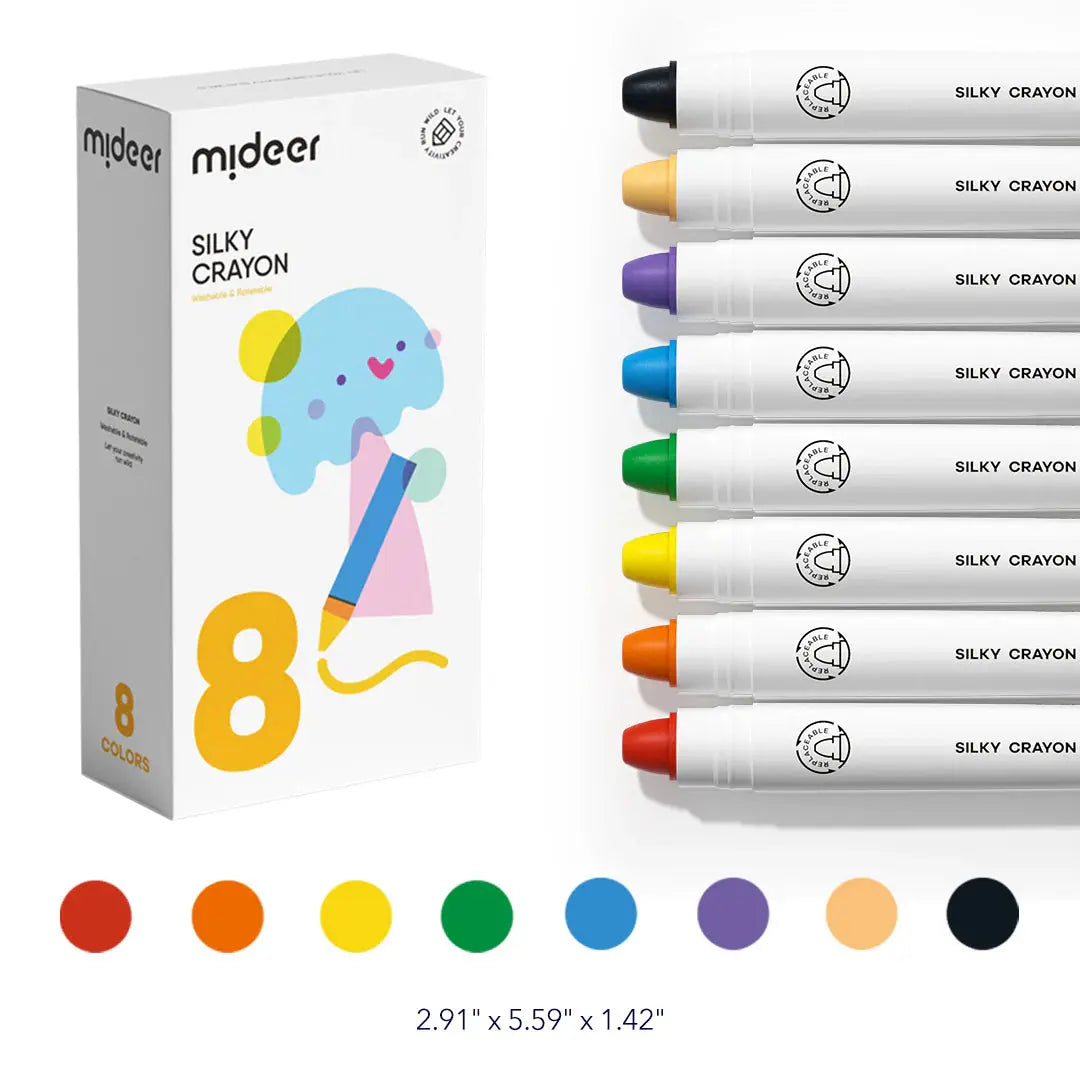 Silky Crayon 8 Colors