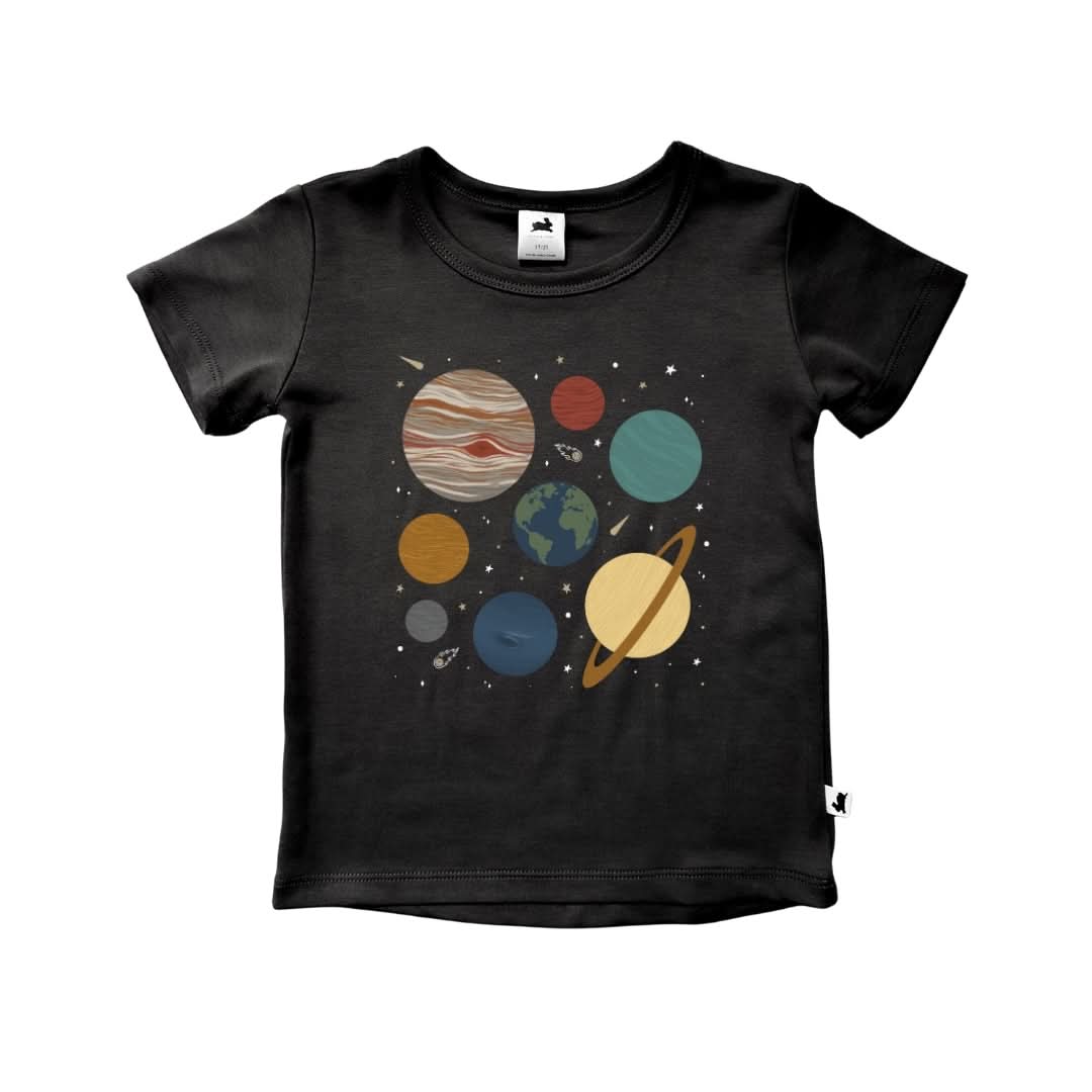 Youth Bamboo Graphic T-Shirt | Big Energy In Black