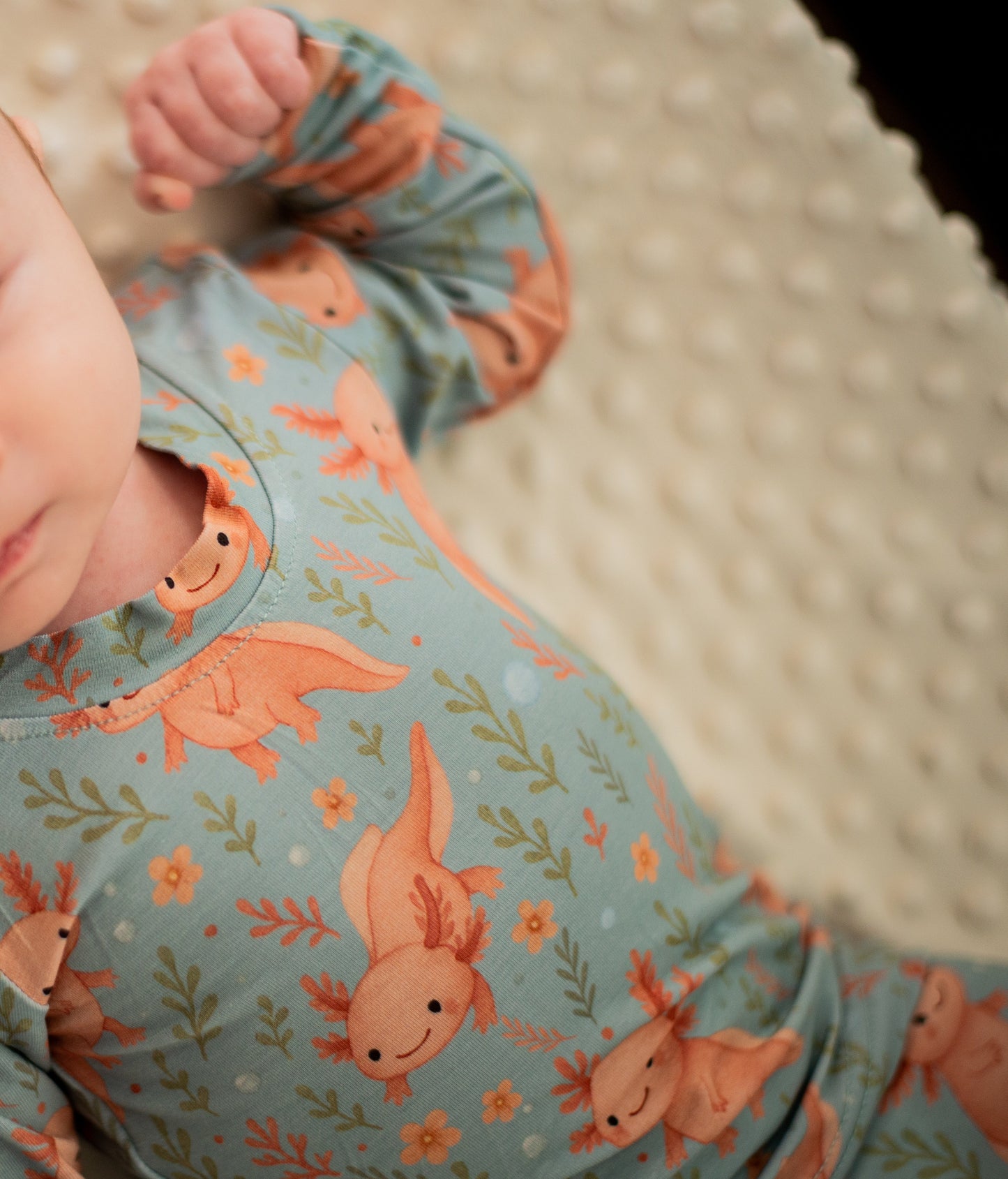 Two-Piece Bamboo Pajama - Axolove ♥️(Axolotl)