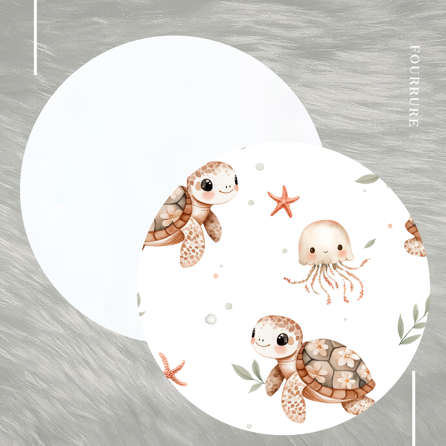 Doudou Minky et Fourrure - Tatiana la tortue