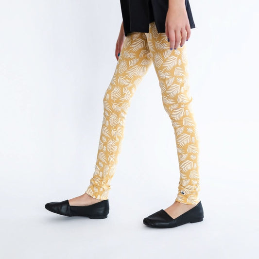 Legging en bambou pour jeunes | Feuilles de palmier