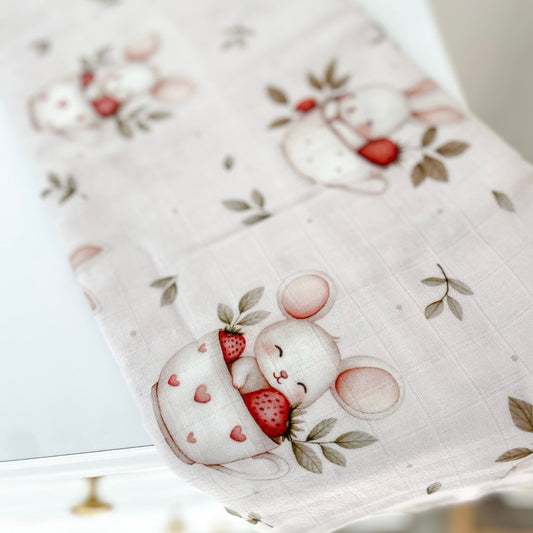 Bamboo & Cotton Muslin - Lydia the Greedy Rabbit