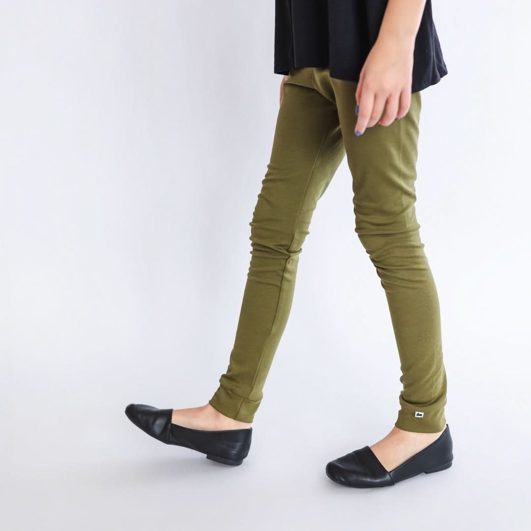 Legging en bambou pour jeunes | Feuilles de palmier