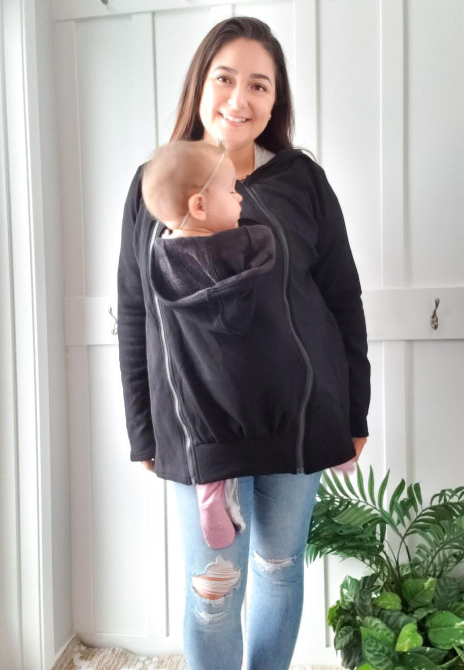 Hoodie en polar 2-en-1 pour portage