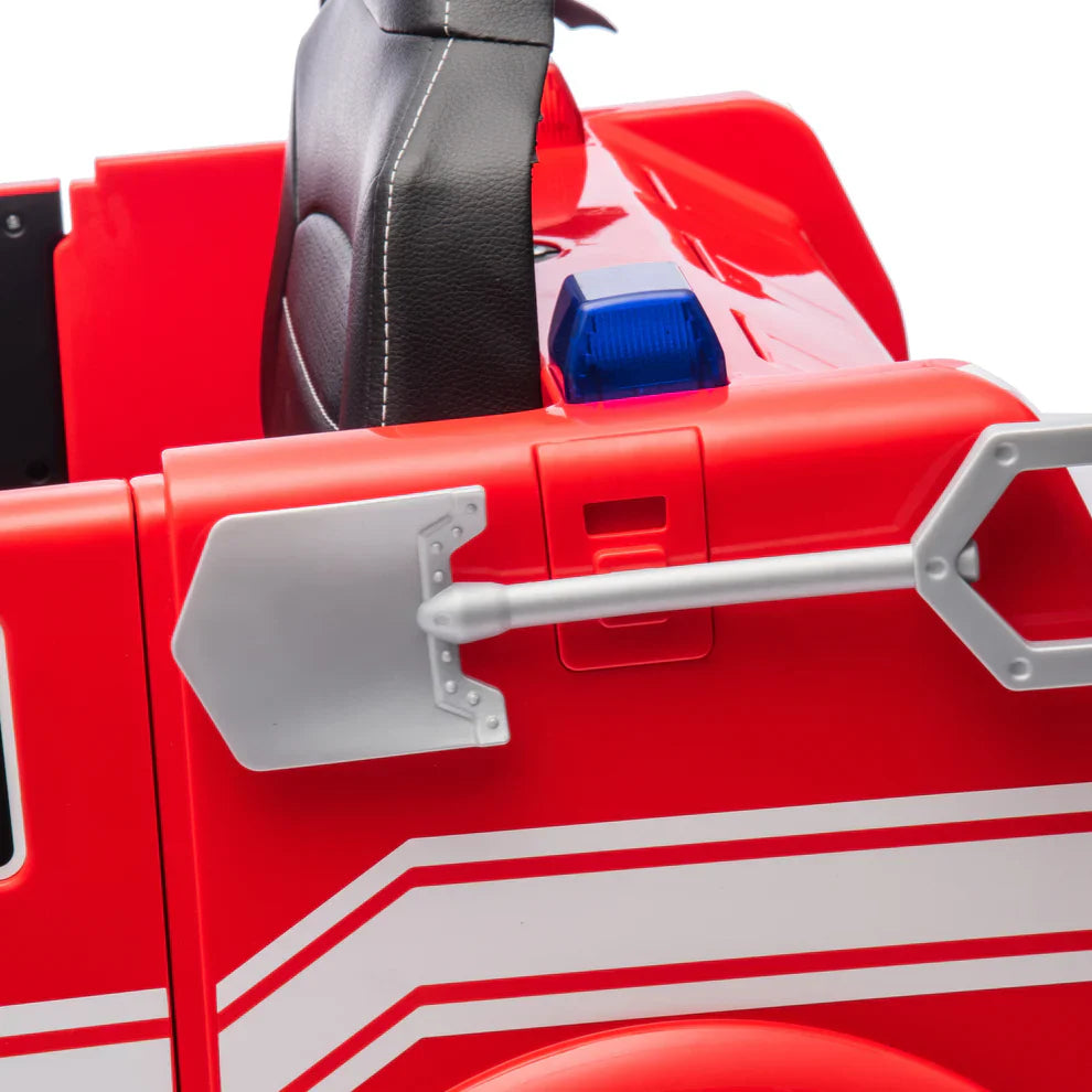 Camion de pompier 2026 12V DELUXE pour enfant, avec télécommande