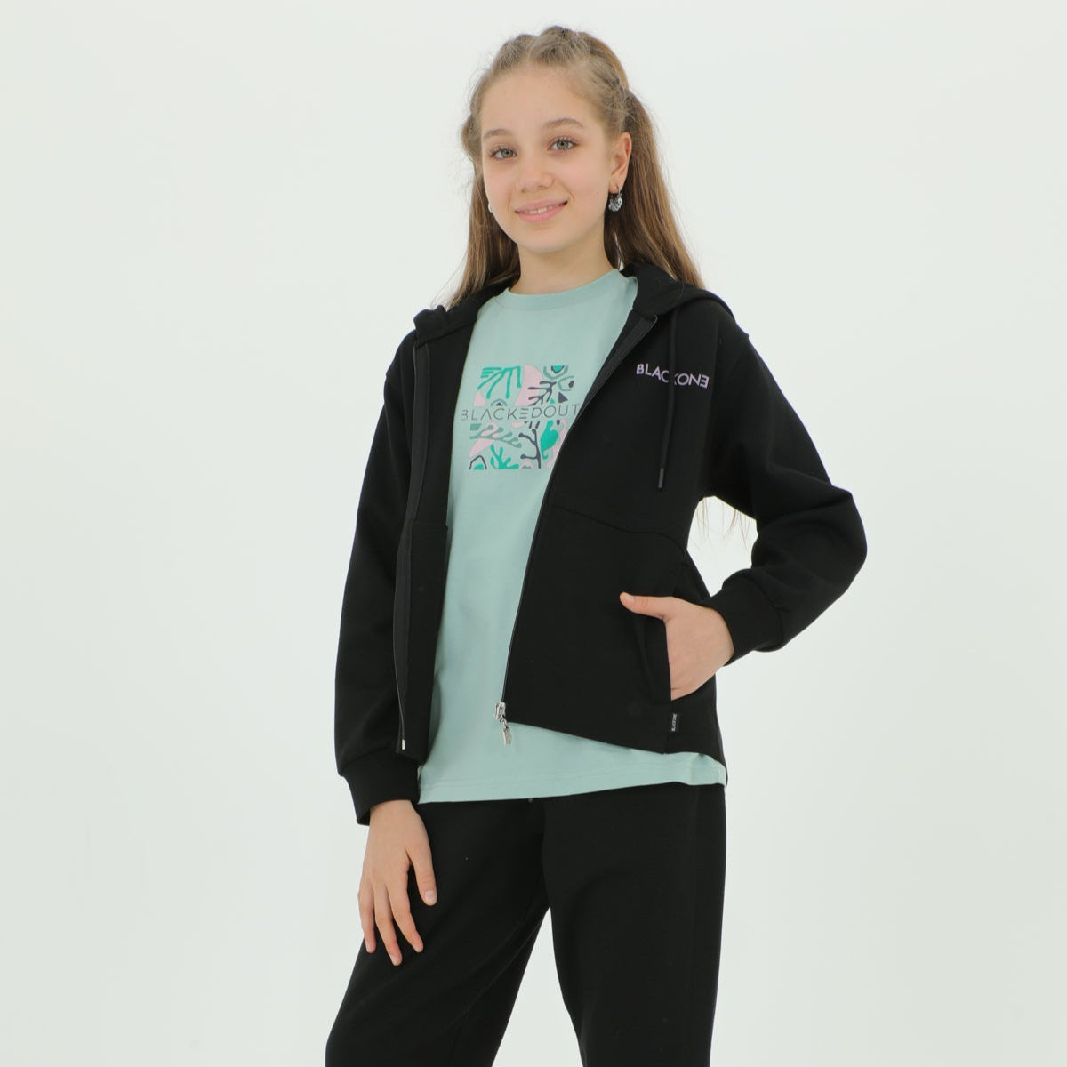 Ensemble Jogging et Sweat à Capuche Fille