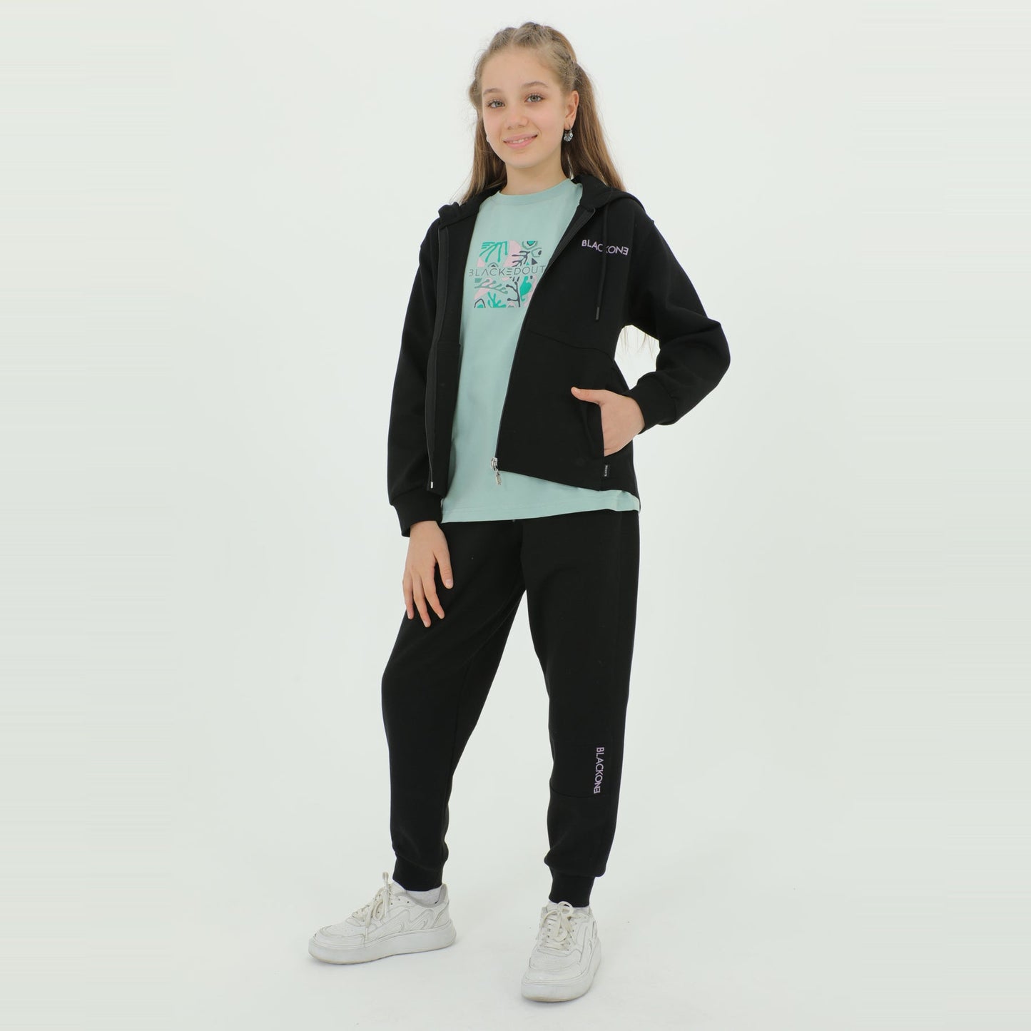 Ensemble Jogging et Sweat à Capuche Fille