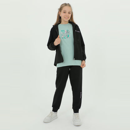 Ensemble Jogging et Sweat à Capuche Fille