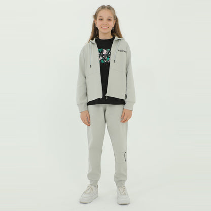 Ensemble Jogging et Sweat à Capuche Fille