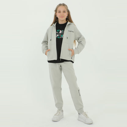 Ensemble Jogging et Sweat à Capuche Fille