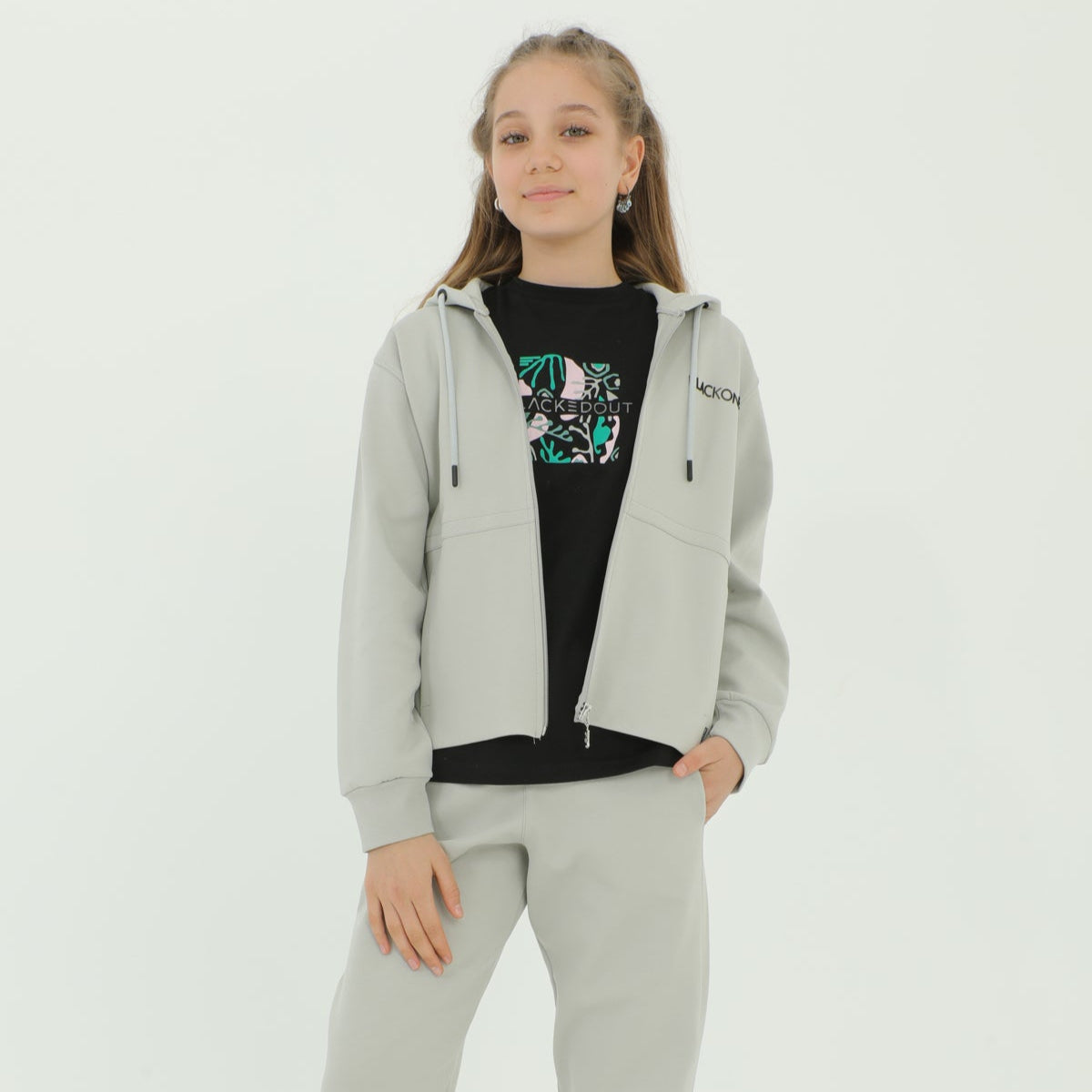 Ensemble Jogging et Sweat à Capuche Fille