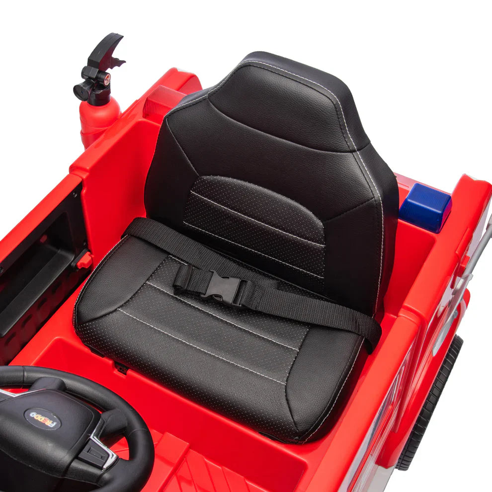 Camion de pompier 2026 12V DELUXE pour enfant, avec télécommande