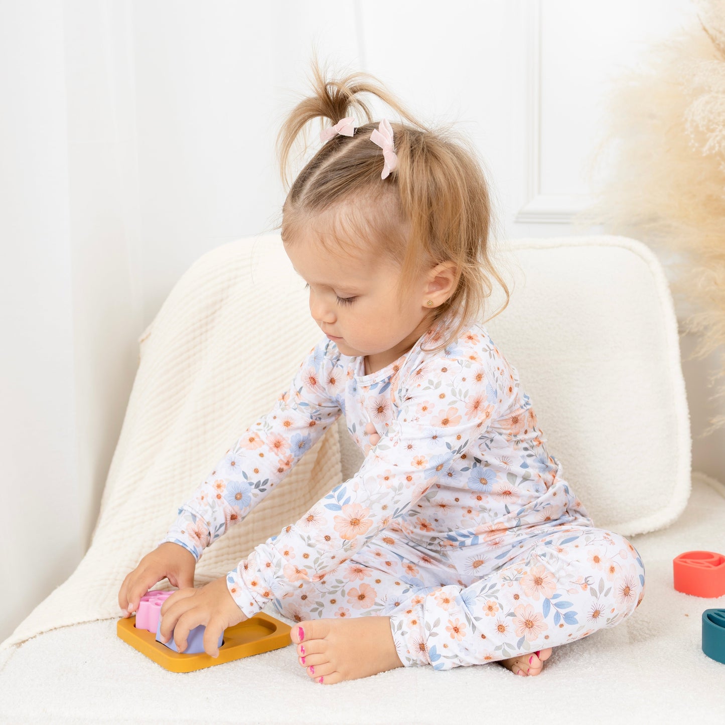 Pyjama Bambou - Enfant - Fleurs - Esmée