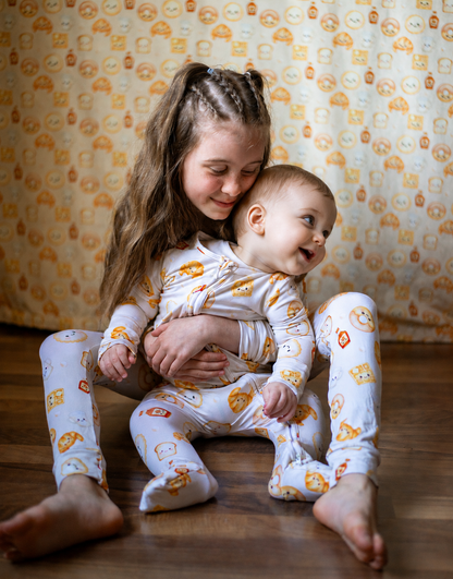 🧇Pyjama en bambou – Petit déjeuner Canadien