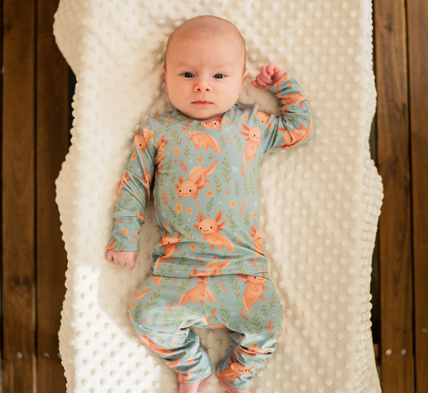 Two-Piece Bamboo Pajama - Axolove ♥️(Axolotl)