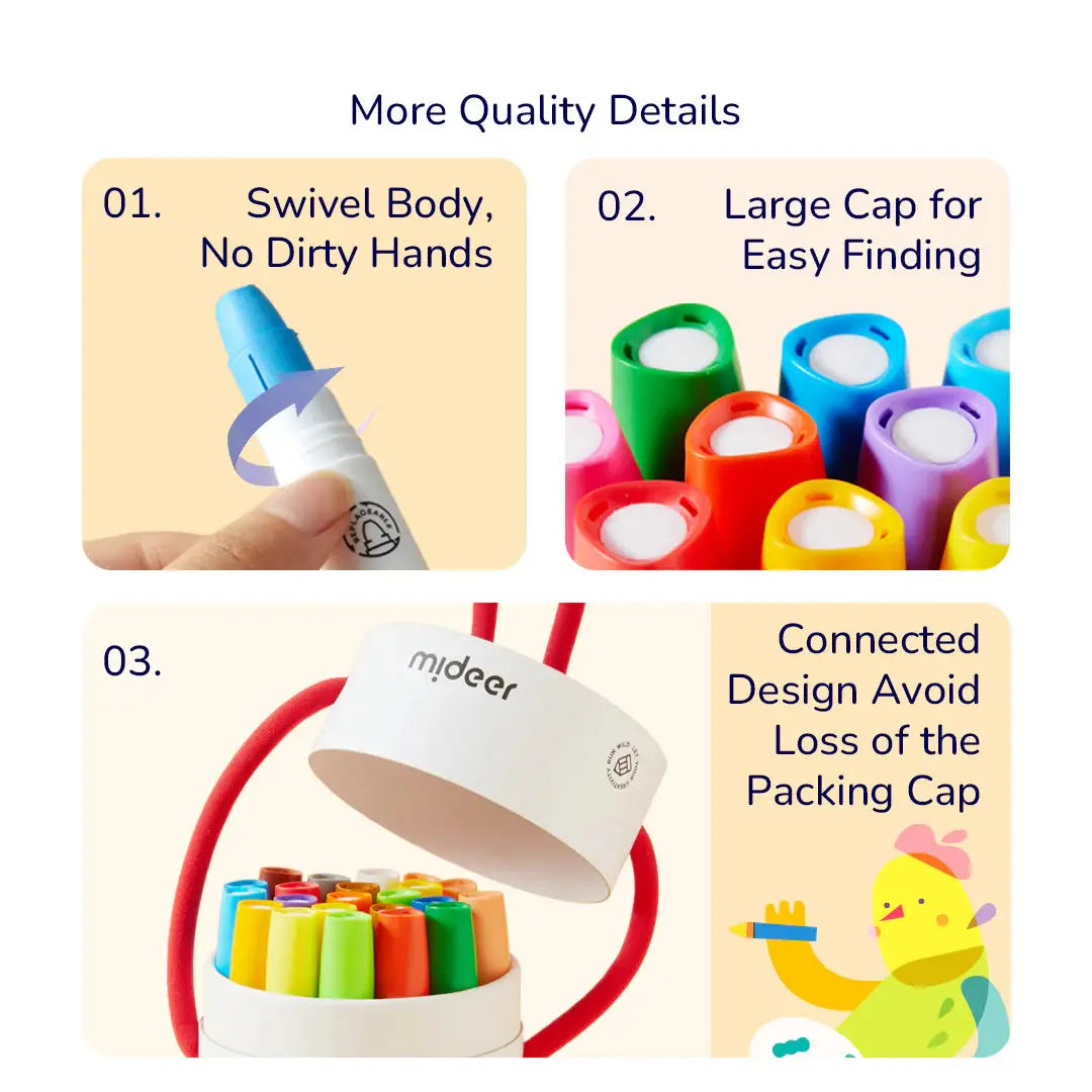 Silky Crayon 24 Colors